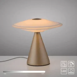 LED Tischleuchte ELIPSA, bronce, Tronic Dimmer, Memoryfunktion