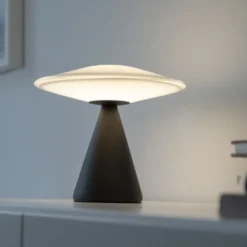 LED Tischleuchte ELIPSA, schwarz, Touchdimmer, Memoryfunktion