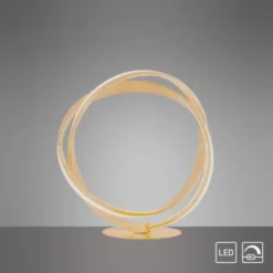 LED-Tischleuchte, goldfarben, elegantes Design, inkl. Dimmfunktion, modern