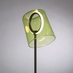 LED Tischleuchte grün dimmbar per Schnurdimmer Beistelllampe