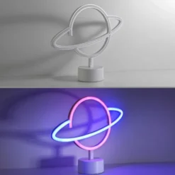 LED Tischleuchte mehrfarbig Motiv Batterie mit Schalter Dekorationslampe