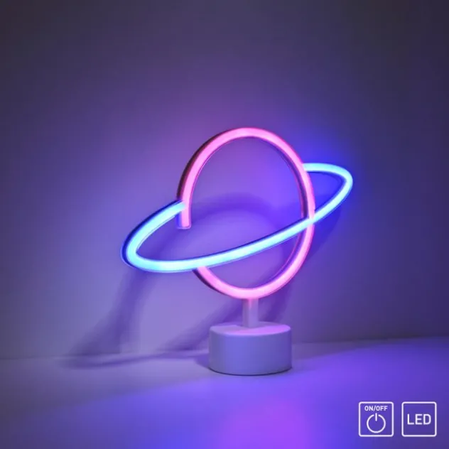 LED Tischleuchte mehrfarbig Motiv Batterie mit Schalter Dekorationslampe