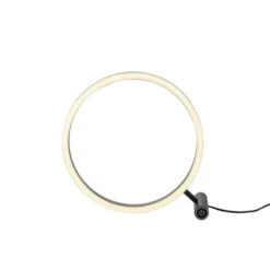 LED Tischleuchte, rund, anthrazit, dimmbar, modern, Design