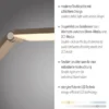 LED Tischleuchte SAMSKY, bronce, dimmbar, Touchdimmer, höhenverstellbar, Memoryfunktion