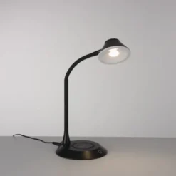 LED Tischleuchte schwarz Handy Ladefunktion Touchdimmer verstellbar
