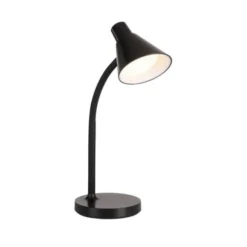 LED Tischleuchte schwarz mit Schalter flexible Schreibtischleuchte
