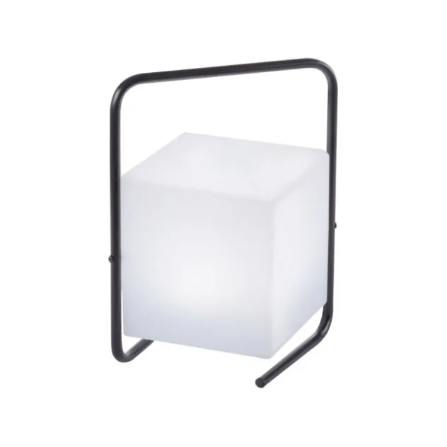 LED-Tischleuchte, schwarz, RGB, Akkuleuchte, IP44, inkl. USB-Kabel, Fernbedienung