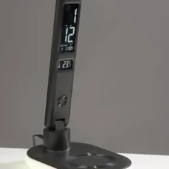 LED Tischleuchte schwarz Touchdimmer Ladefunktion Handy USB kabellos