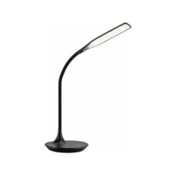 LED-Tischleuchte, schwarz, Touch-Dimmer, Lichtfarbsteuerung, modern