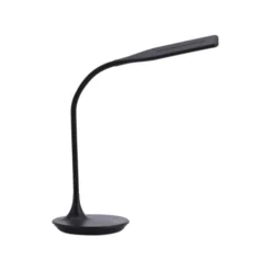 LED-Tischleuchte, schwarz, Touch-Dimmer, Lichtfarbsteuerung, modern