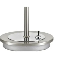 LED-Tischleuchte, stahl, inkl. Kippschalter, modern, inkl. Glasschirm