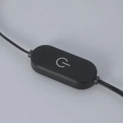 LED Tischleuchte TWIST, schwarz, Nachttischleuchte, Schnurdimmer