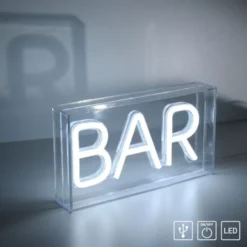 LEDTischleuchte weiß BAR USB Dekorationslampe Schnurschalter