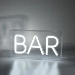 LEDTischleuchte weiß BAR USB Dekorationslampe Schnurschalter