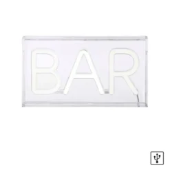LEDTischleuchte weiß BAR USB Dekorationslampe Schnurschalter
