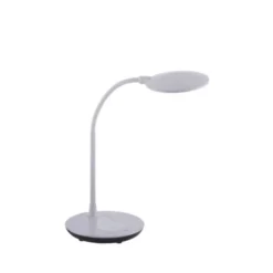 LED-Tischleuchte, weiß, Dimmbar, CCT, inkl. Ladestation für Smartphone