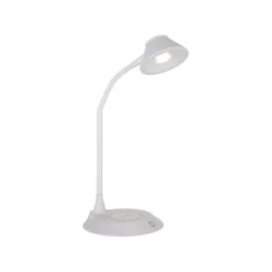 LED Tischleuchte weiß Handy Ladefunktion Touchdimmer flexibel drehbar