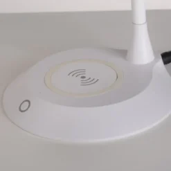 LED Tischleuchte weiß Handy Ladefunktion Touchdimmer flexibel drehbar