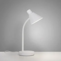 LED Tischleuchte weiß mit Schalter flexible Schreibtischleuchte