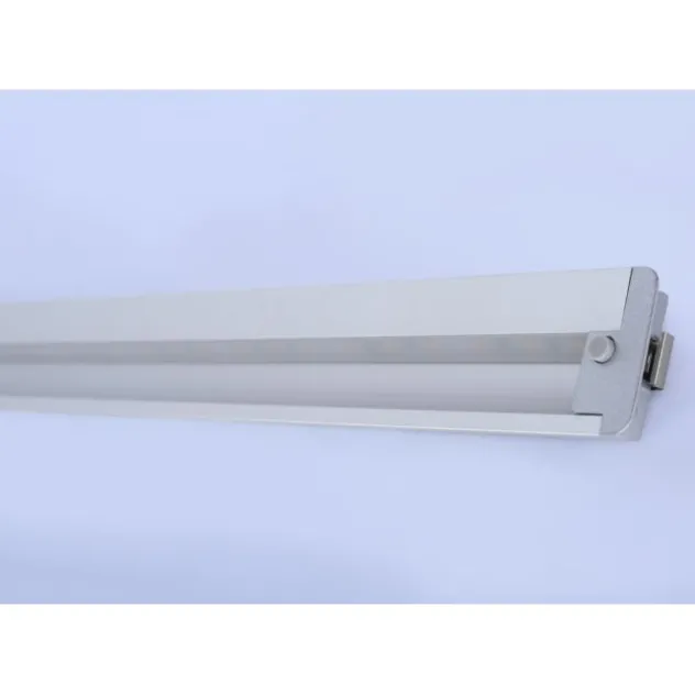 LED-Unterbauleuchte, Aluminium, warmweiße Lichtfarbe, inkl. Tastschalter