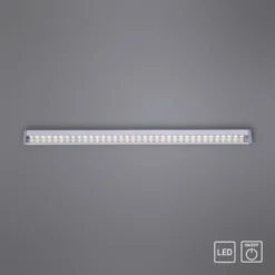 LED-Unterbauleuchte, Aluminium, warmweiße Lichtfarbe, inkl. Tastschalter