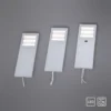 LED-Unterbauleuchten, 3er Set, Aluminium, warmweiße Lichtfarbe, modern