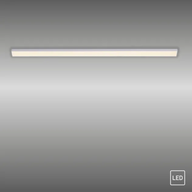 LED Unterbauleuchte, silber, flach, schlichtes Design, energiesparend