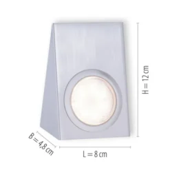 LED Unterbauleuchte, stahl, 3-flammig, keilförmig, modern