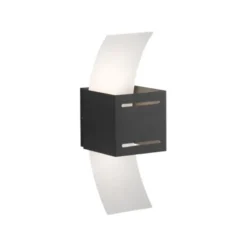 LED Wandlampe anthrazit Lichtaustritt nach oben unten Treppenhauslampe