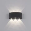LED Wandlampe 6 flammig anthrazit farbig Außenlampe Innenlampe dekorativ