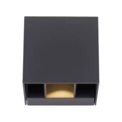 LED-Wandleuchte, anthrazit, IP 54, warmweiß, 3000 Kelvin, Abstrahlwinkel einstellbar