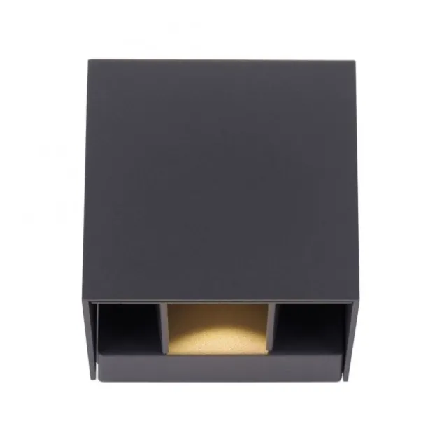 LED-Wandleuchte, anthrazit, IP 54, warmweiß, 3000 Kelvin, Abstrahlwinkel einstellbar