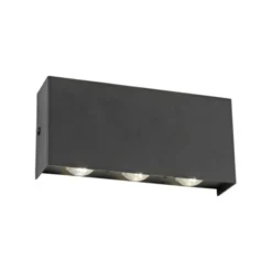 LED Wandleuchte anthrazit Smarthome Fernbedienung dimmbar App