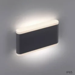 LED Wandleuchte, Außenwandleuchte, IP65, ELSA, anthrazit