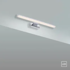 LED Wandleuchte, Bilderleuchte, Spiegelleuchte, Chrom, blendfrei