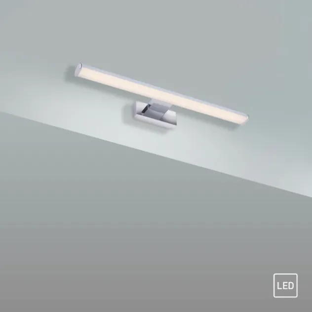 LED Wandleuchte, Bilderleuchte, Spiegelleuchte, Chrom, blendfrei