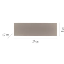 LED Wandleuchte CARLO, sandfarben, IP54, Lichtkegel nach oben und unten
