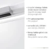 LED-Wandleuchte, chrom, Spiegel, warmweiße Lichtfarbe, IP44, energiesparend