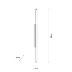 LED-Wandleuchte, chrom, Spiegel, warmweiße Lichtfarbe, IP44, energiesparend