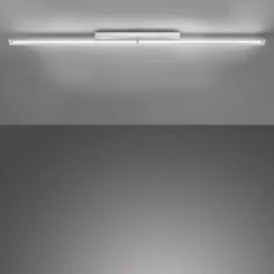 LED-Wandleuchte, chrom, warmweiße Lichtfarbe, spritzwassergeschützt, modern