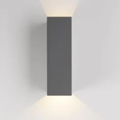LED Wandleuchte grau IP54 spritzwasserschutz Außenwandleuchte