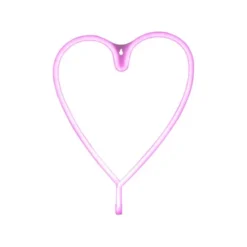 LED Wandleuchte Herz Pink USB Acryl Schnurschalter Dekorationslampe