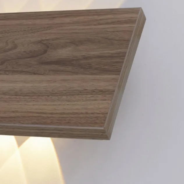 LED-Wandleuchte, holz, 1-flammig, IP20, warmweiß, 3000K