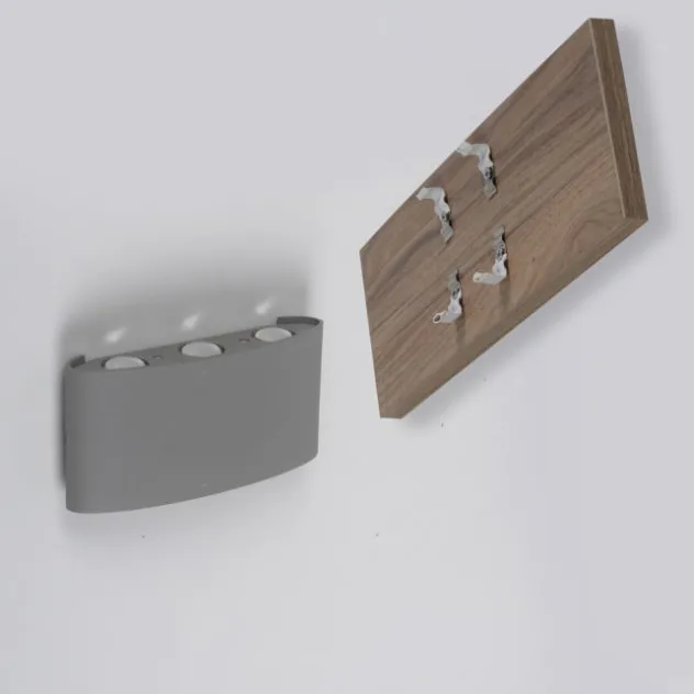 LED-Wandleuchte, holz, 1-flammig, IP20, warmweiß, 3000K