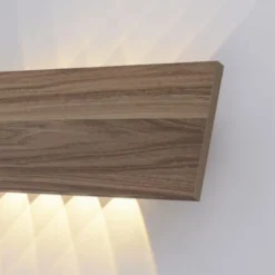 LED-Wandleuchte, holz, warmweiß, Innenleuchte, IP20