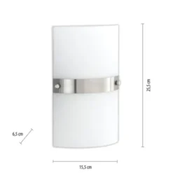 LED Wandleuchte, Opalglas, E14, blendfreies Licht