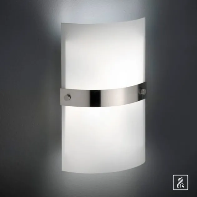 LED Wandleuchte, Opalglas, E14, blendfreies Licht