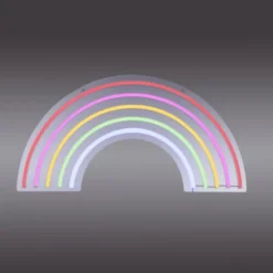 LED Wandleuchte Regenbogen mehrfarbig USB Schnurschalter dekorativ