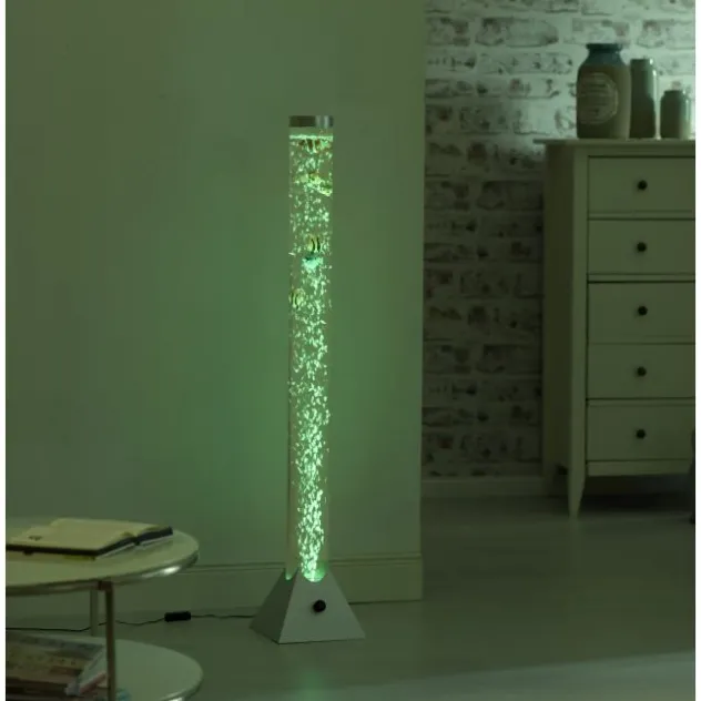 LED-Wassersäule, RGB, Farbwechsel, bunte Fische, modern