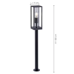 LED-Wegeleuchte, anthrazit, IP44, E27 Fassung, spritzwassergeschützt